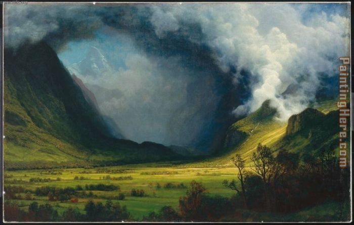 Albert Bierstadt Storm In The Mountains